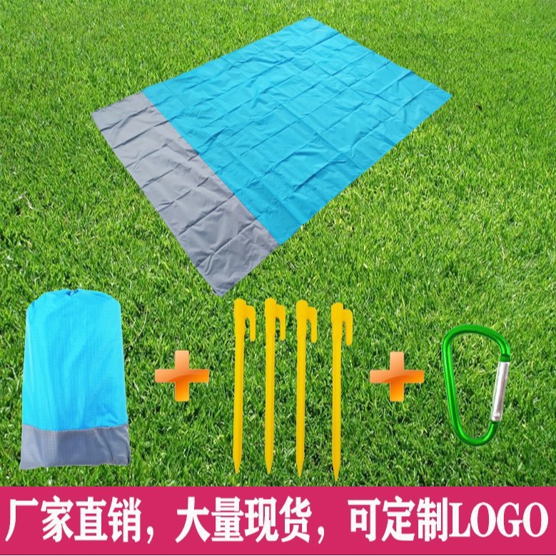 Estera de picnic transfronteriza que acampa al aire libre estera impermeable a prueba de humedad bolsillo plegable césped playa estera de picnic mat