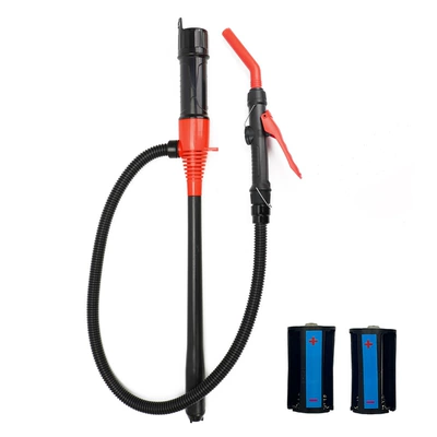 Cross-border TEMU car oil pump, electric oil suction pipe, self-priming pump for gasoline, urea, wine, and fish tank water change (Kempinq və səyahət) - red-upgraded-version-large-flow-controllable-black-hose