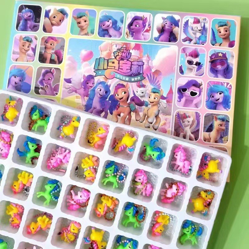컬러 박스 40홀 [마이 리틀 포니] 부드러운 플라스틱 인형 홀 홀 재미