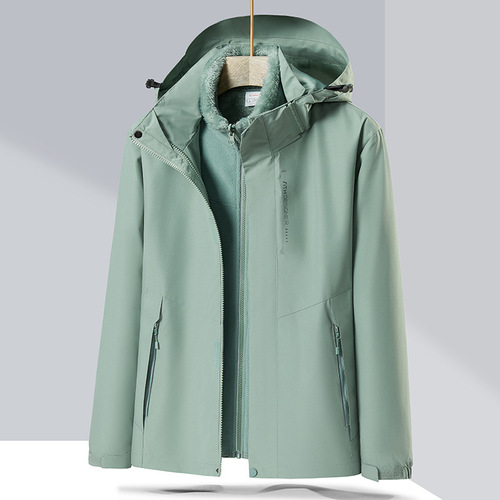  four-in-one jacket for men and women, removable liner, double-sided mountaineering jacket, two-piece group purchase suit