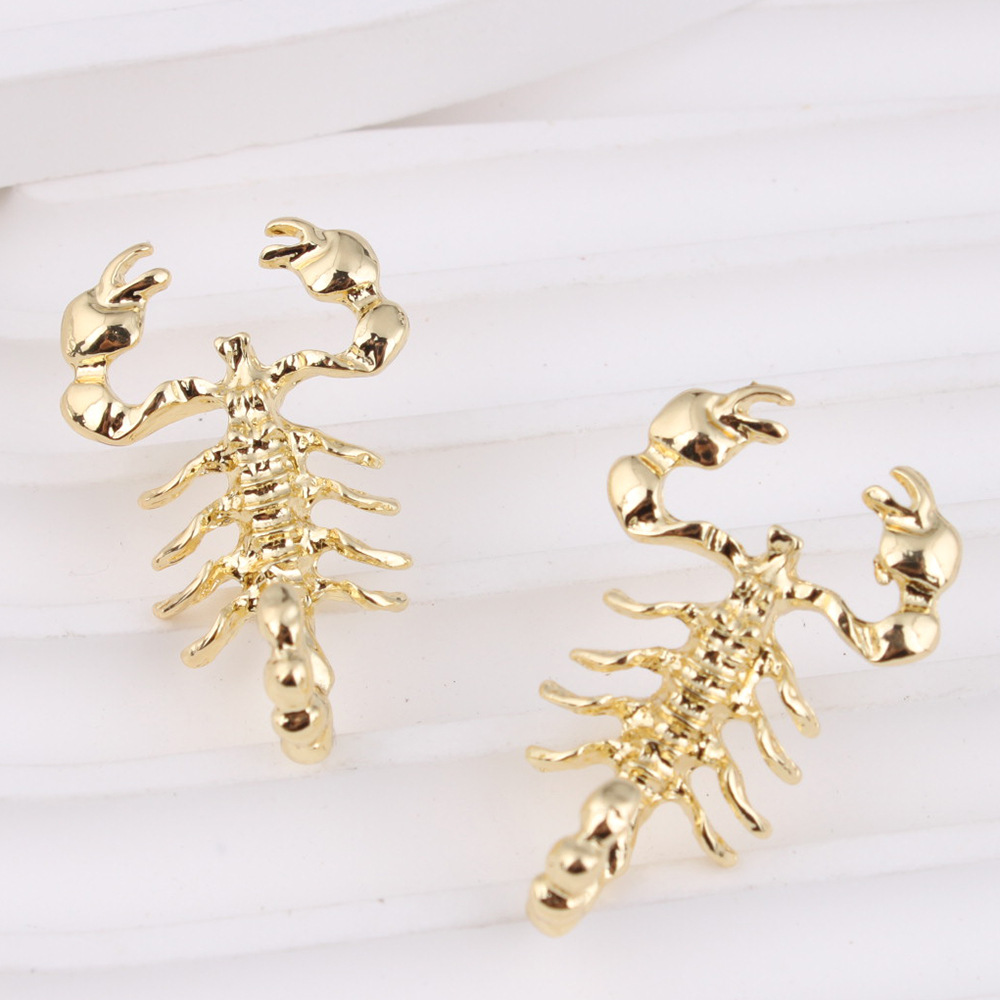 1 Pair Quantity 1 Pair IG Style Hip-Hop Scorpion Zinc Alloy Ear Studs