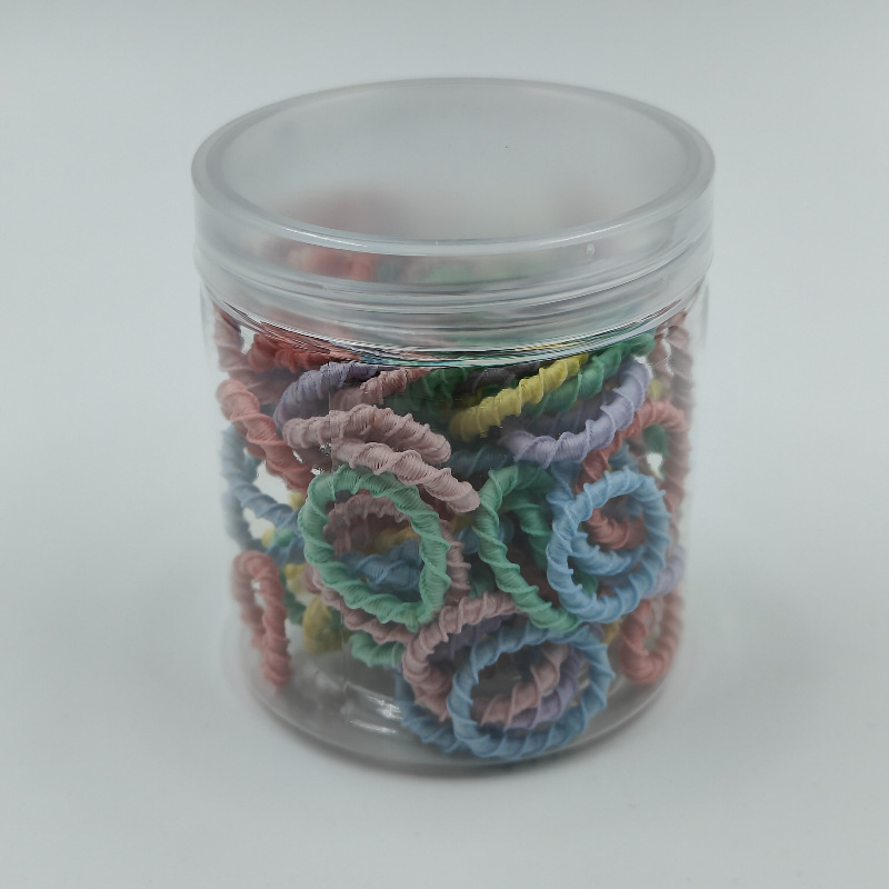 Fábrica directa enlatada de alta elasticidad no daña cabello de cabello de chicas anillo de toalla simple banda de goma cabello de cabello anillo de cabello de bebé