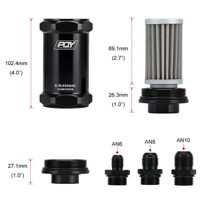 Car modification parts Universal Gasoline filter