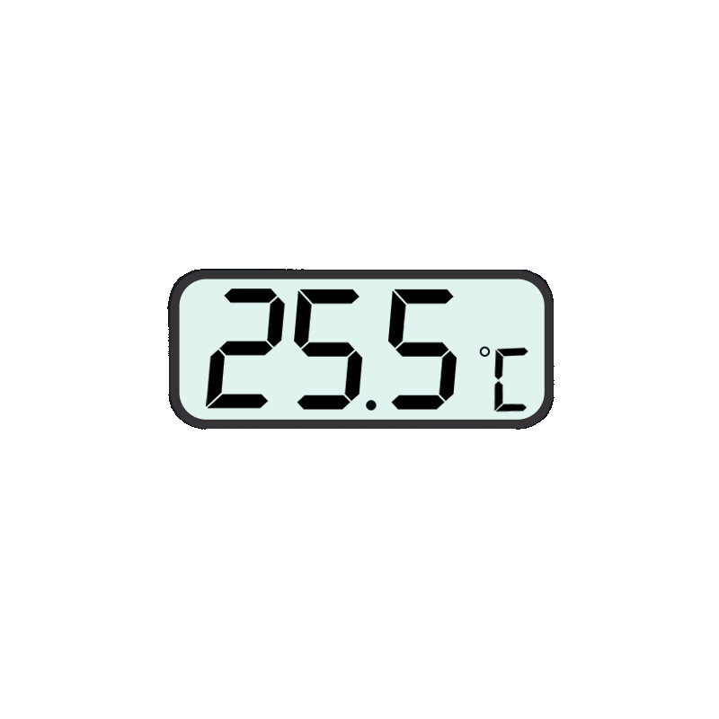 Electronic aquarium, highly precise thermometer, LCD display, with LED display
