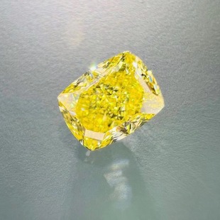 New GIA Naked Stone 1.01ct Medium Color Yellow Square Naked Diamond Set Ring Pendant Jewelry Ladies Gift vs2