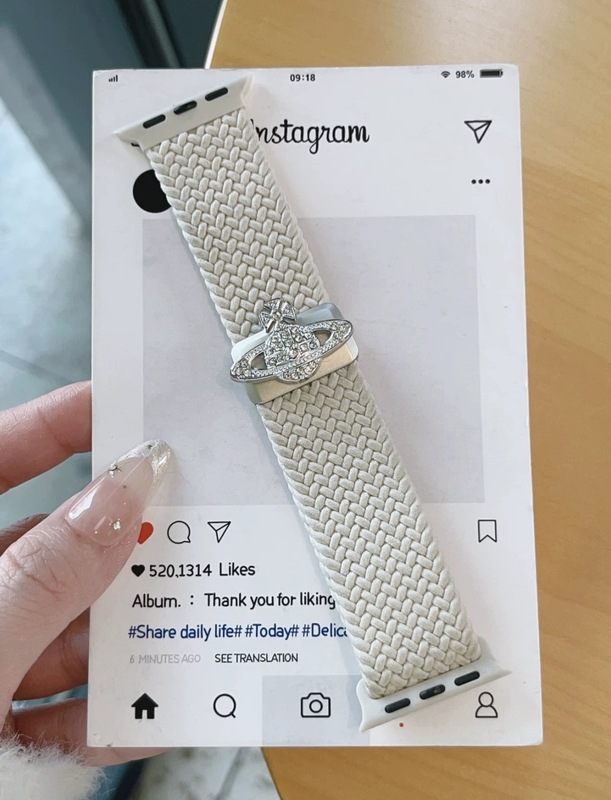 西太后弹力尼龙磁吸扣iwatch表带适用S10苹果手表applewatch987se|undefined