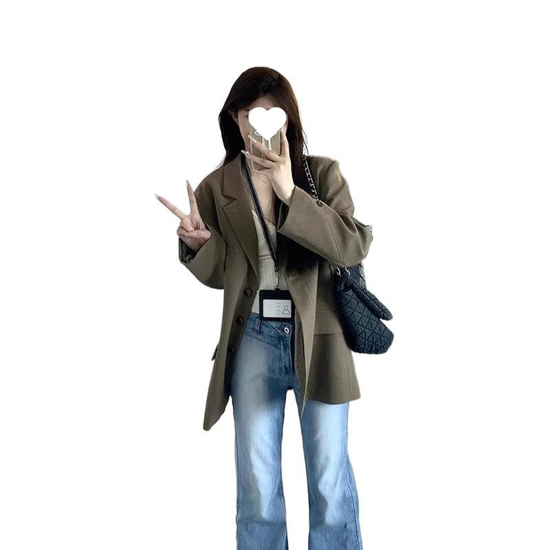 高級感のあるスーツのコートの女性春秋2025年の新型の小さい人はカジュアルに通勤します。|undefined