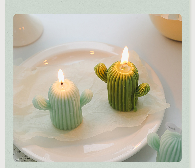 Fashion Cactus Paraffin Candle 1 Piece display picture 5