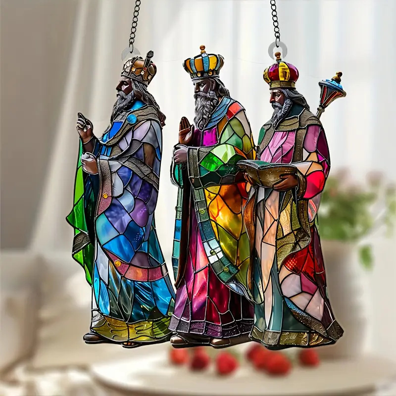1 Piece Quantity Vintage Style Artistic Human Animal Flower Arylic Pendant Window Accessories