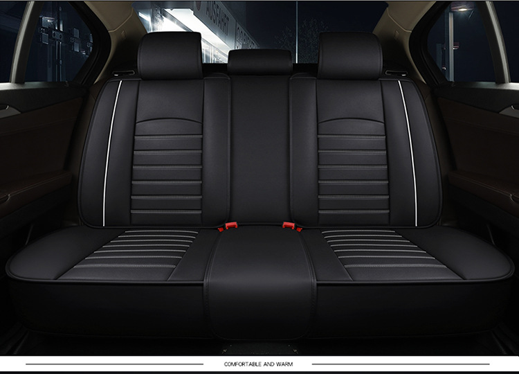 Ecosport 2019/18/17/16 Two-Wheel Drive Luxury Wing Car Seat Cushion, Universal Leather Seat Cover for All Seasons