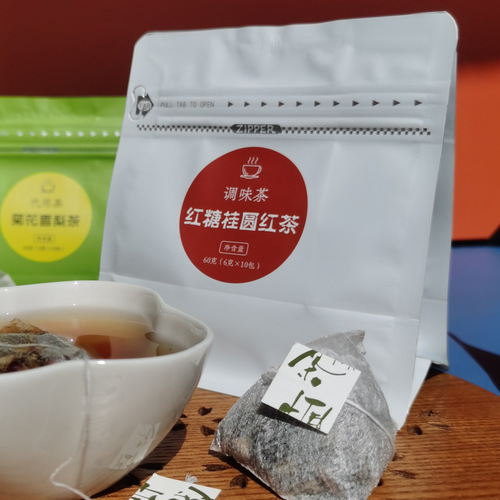 Tea Bag 10 Pack Chrysanthemum Snow Pear Tea Peach Oolong Osmanthus Longjing Red Sugar Longan Black Tea Fruit Tea Combo