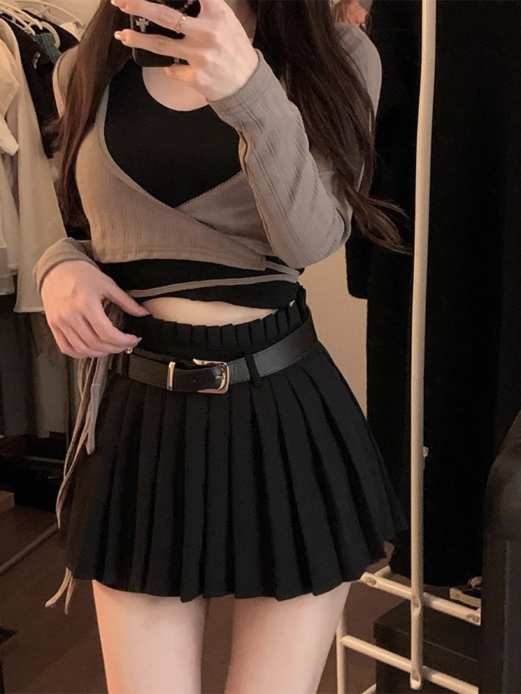 JK Uniform Shirt Skirt Dress Pleated Skirt Female Student School Uniform Casual Suit Short-sleeved T-shirt Female Summer