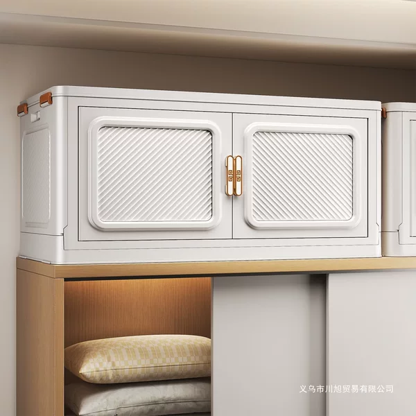 Foldable Storage Box for Clothes on the Cabinet, Household Dormitory Miscellaneous Storage Cabinet, Thickened and Large Capacity