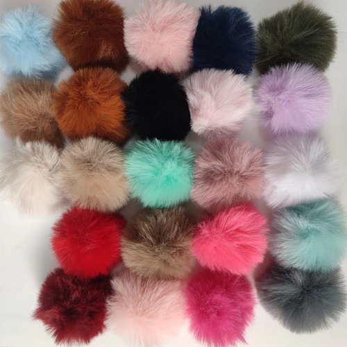 Imitation Rex Rabbit Fur Ball Pompom Fur Ball Imitation Fur Ball Artificial Fur Ball Pendant Imitation Rabbit Fur Ball Can Be Ordered