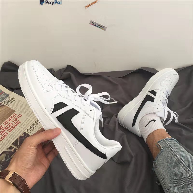 Board Shoes Men's Air Force One New Four Seasons Lovers Shoes Korean Trendy White Shoes Thick Sole Breathable Sports Shoes for Men Board Shoes Men's Air Force One New Four Seasons Lovers Shoes Korean Trendy White Shoes Thick Sole Breathable Sports Shoes for Men