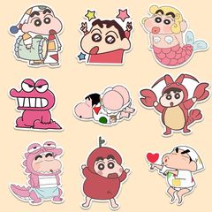 300枚の漫画かわいいクレヨンしんちゃんステッカーイン日本のアニメーション人気の野原しんのすけステッカー防水