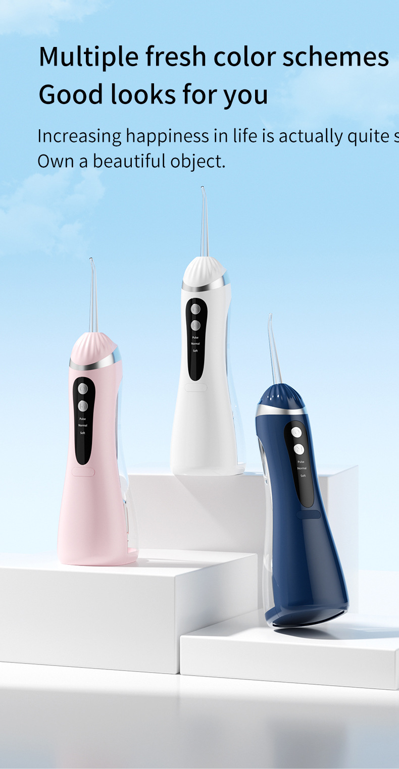 Çapraz Sınır Amazon Darbe Elektrikli Diş Fırçası Su Spreyi Diş Temizleme Makinesi Kalıntı Su Spreyi Diş Arası Temizleyici Ağız Güzellik Cihazı