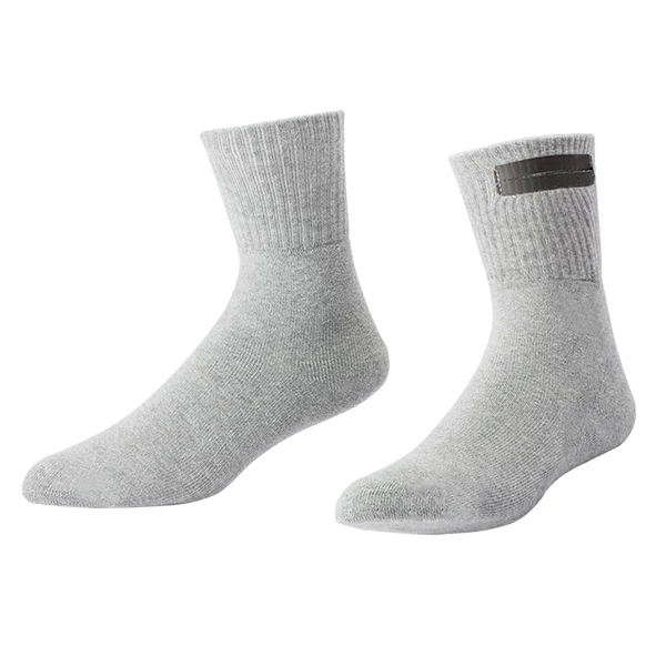 Gray*mid-tube socks/BD-13