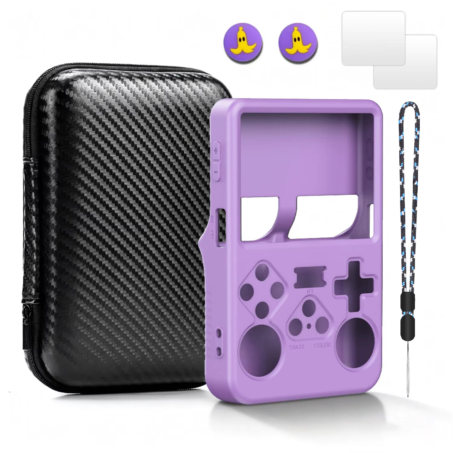 Bolsa de Almacenamiento Portátil para Consola R36S R35S R35Plus RGB20S XU10 de PU, Funda Protectora de Transporte