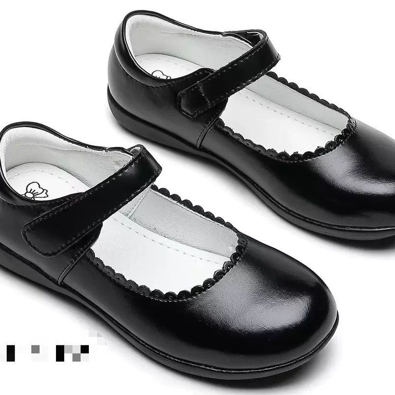 Children's Leather Shoes Princess Shoes Black White Girls Girls' Student School Performance Etiquette Shoes