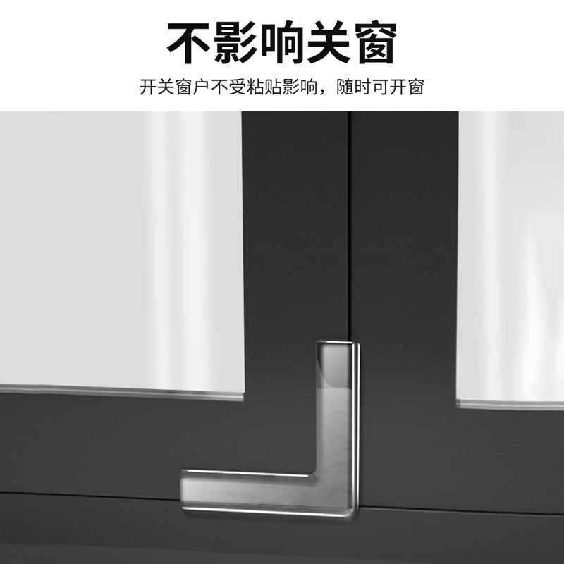 Aluminum Alloy Window Corner Protector, Impact-Resistant Corner Guard, Window and Door Corner Protection Kit, Anti-Collision Window Edge Strip, Corner Edge Protection Tape