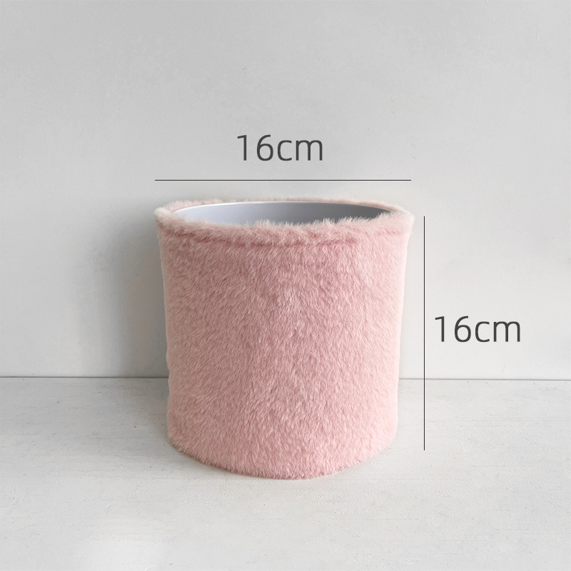 핑크 토끼 벨벳 버킷