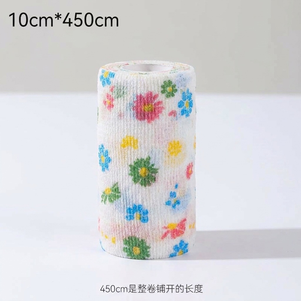 흰색 바탕에 꽃무늬 [대형 10cm]