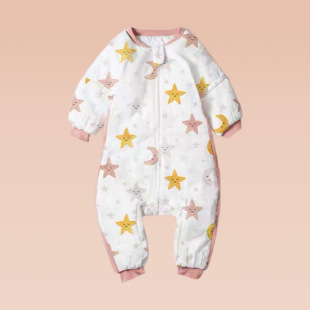 Factory direct baby sleeping bag autumn and winter thickened cotton baby sleeping bag kindergarten children's air conditioning room kick quilt