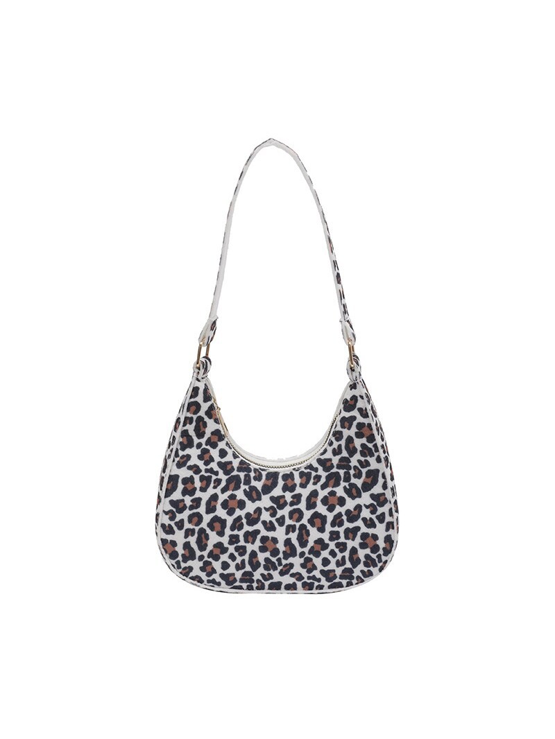 Bolsas transfronterizas para mujeres 2026 nuevo nicho de leopardo bolsas de brazo de moda para mujeres bolsas de hombro de fieltro de color universal