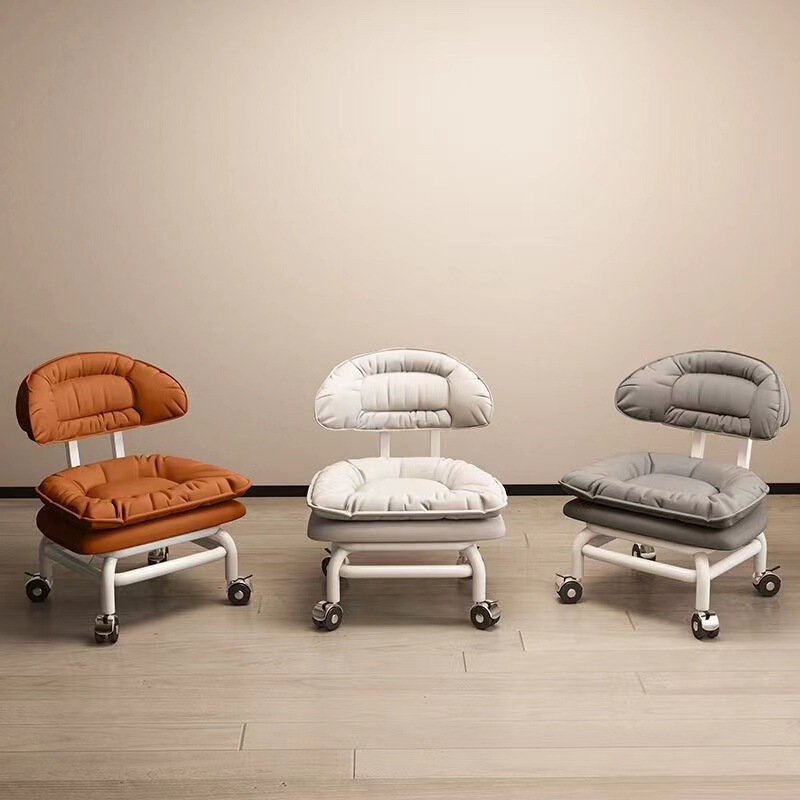 Universal Wheel Stool, Low Stool, Pulley Artifact, Wheeled Bench, Beautiful Seam, Kidsren's Silent Toddler Coffee Table, Backrest, Shoe Changing