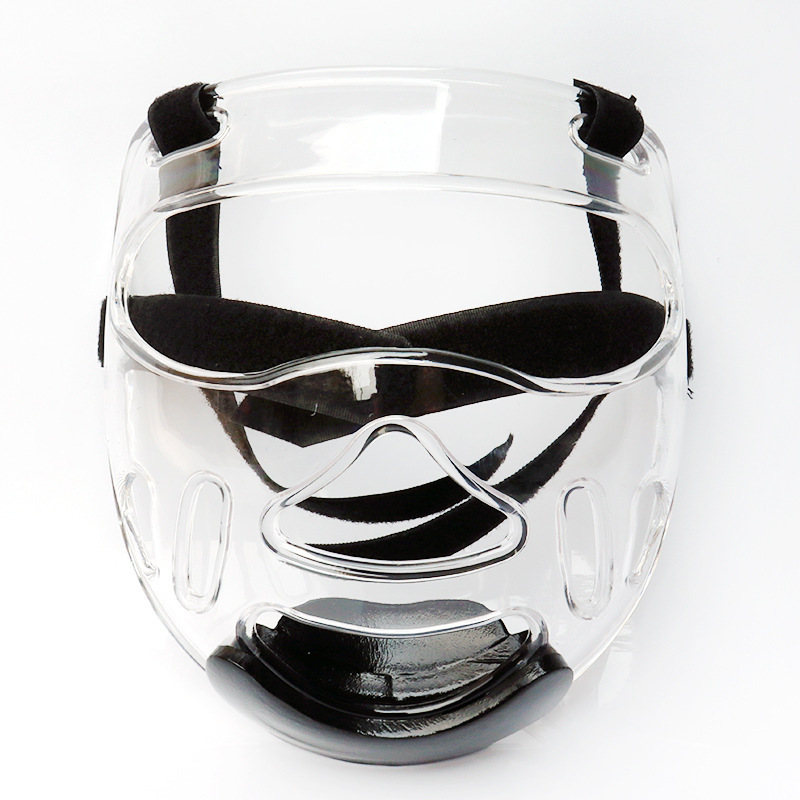 Taekwondo Mask, Transparent Helmet Mask, Karate Head Mask, Removable Face Protector, Face Protector