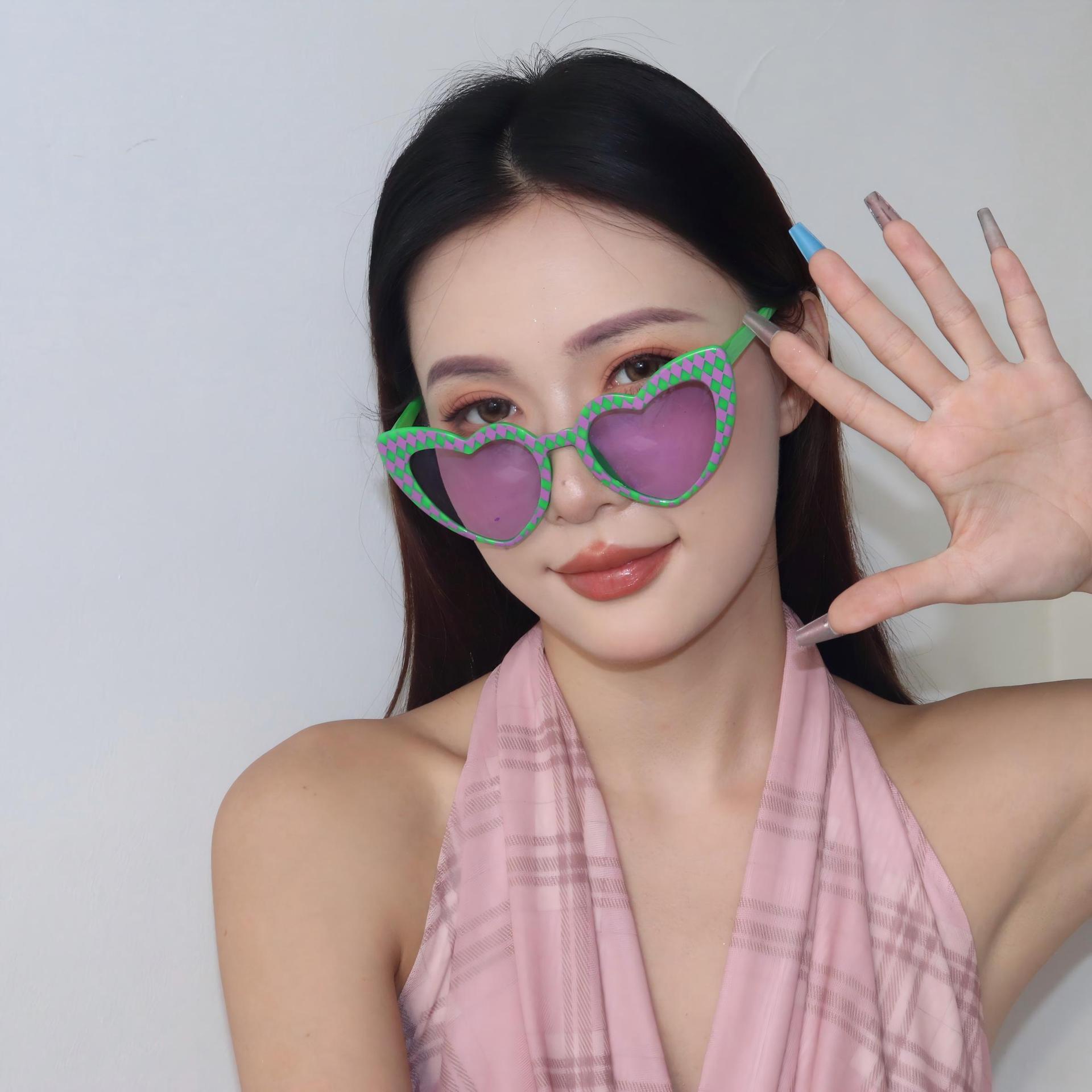 Gafas de Sol con Forma de Corazón ABS Personalizado