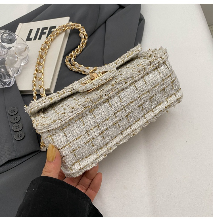 Borsa a tracolla donna con catena piccola borsa a spalla elegante_voghion.com