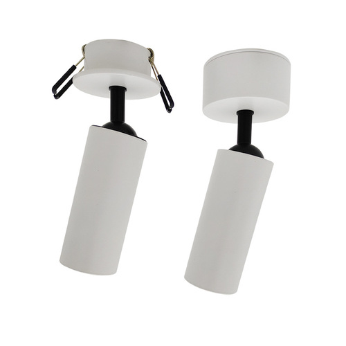 LED mini spotlight surface-mounted universal adjustable spotlight exhibition hall gallery background wall ceiling-mounted recessed cob downlight