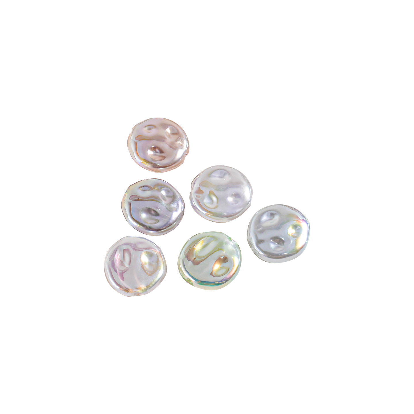 Heidi cuentas barrocas perla de imitación de forma especial piezas planas redondas con cuentas abs accesorios de joyería cadena de teléfono móvil material de bricolaje