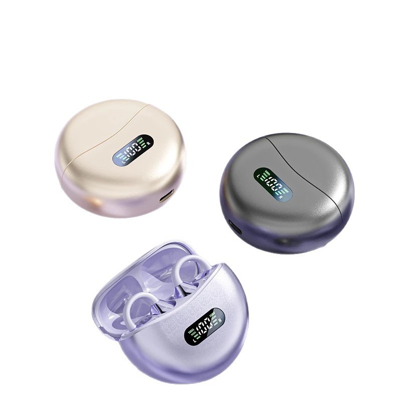 新しいベルリンサウンドイヤークリップワイヤレスBluetoothヘッドセットオープンスポーツ防汗ノイズリダクション超長バッテリー寿命|undefined