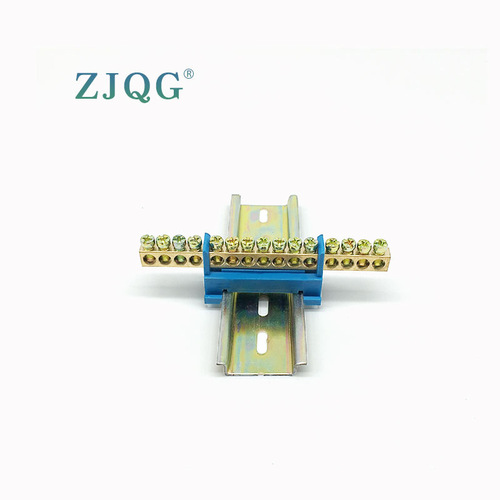 Now supplying export-type rail-type blue copper terminal blocks 6*9 copper parts XP0609F