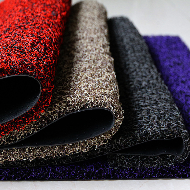 Thickened Cuttable Silk Ring Foot Mat Plastic Car Foot Mat Household Door Entry Door Mat Non-Slip Floor Mat PVC Carpet Thickened Cuttable Silk Ring Foot Mat Plastic Car Foot Mat Household Door Entry Door Mat Non-Slip Floor Mat PVC Carpet
