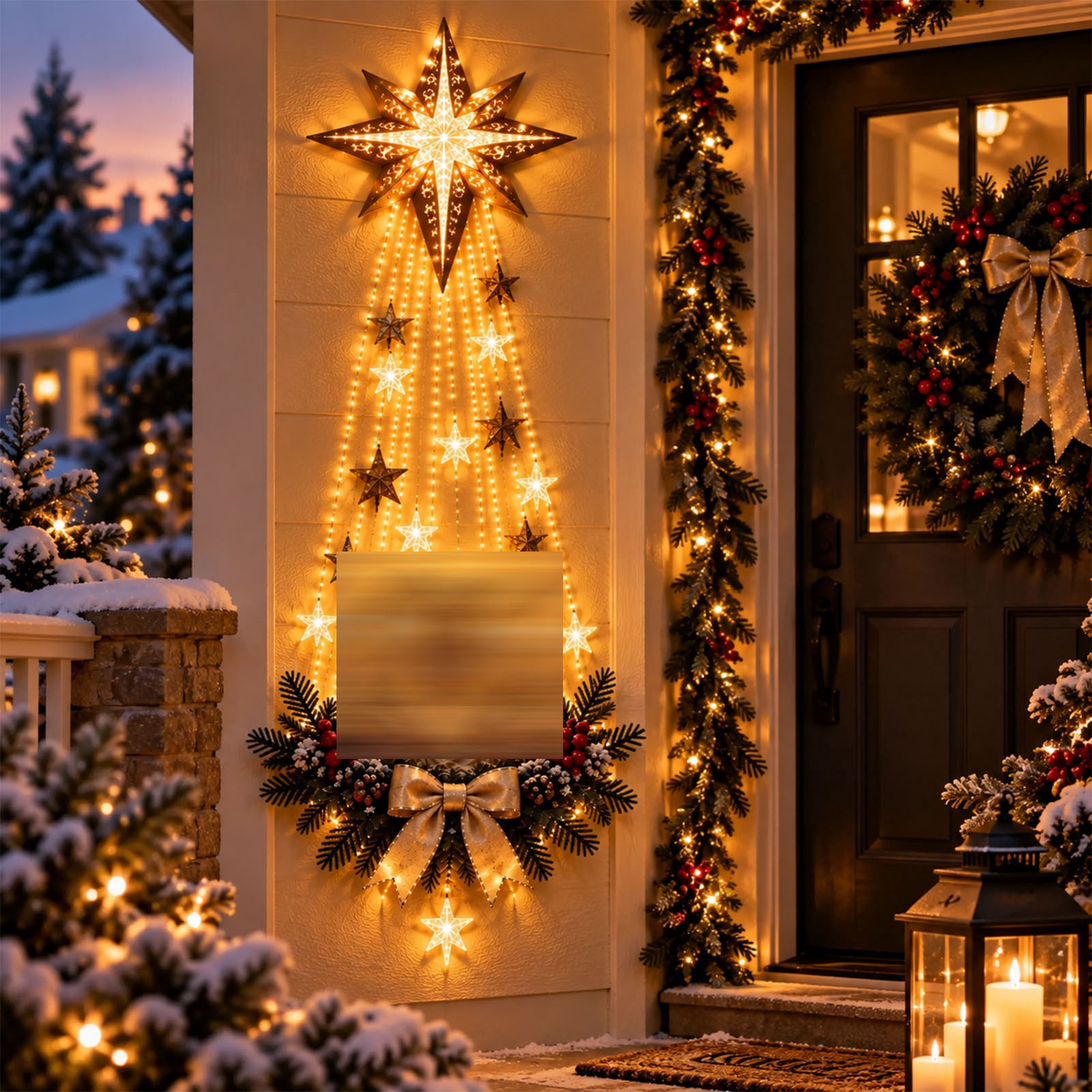 Decoración de Pared Luminosa del Nacimiento de Acrílico para Navidad