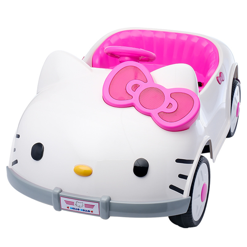 子供用電気自動車 KT 猫漫画おもちゃの車四輪リモコンおもちゃの車子供用電気自動運転車|undefined