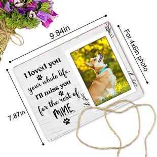 Cross-Border New Wooden Pet Photo Frame Desktop Kitten and Puppy Commemorative Photo Stand Table Can Be Hung on the Wall to Decorate Pets