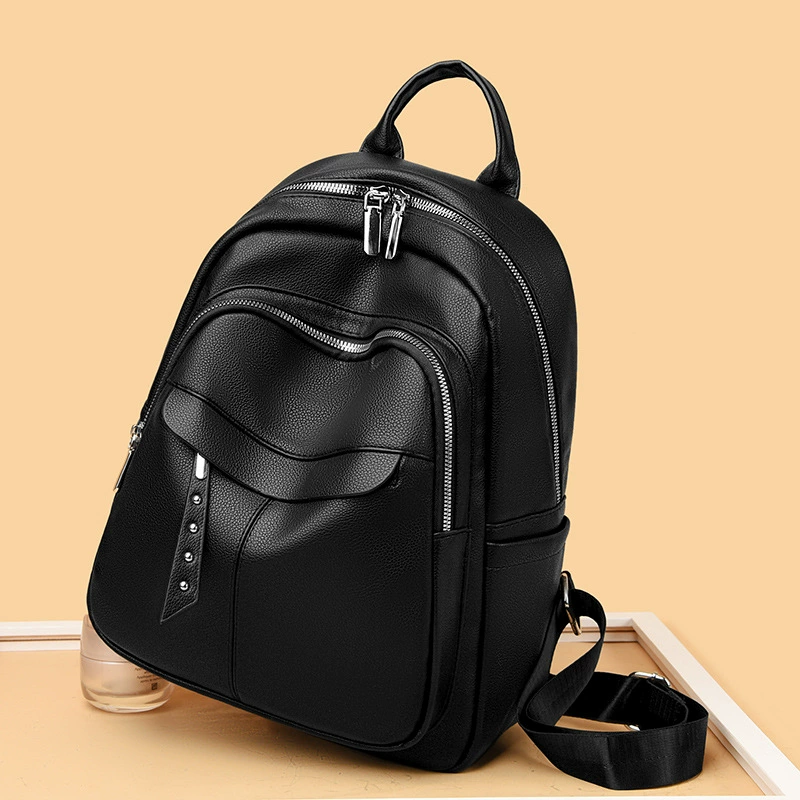 Backpack, school backpack for elementary students, 34×12×28 cm, laptop-friendly, simple elegant design