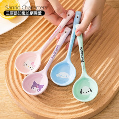 サンリオの正規版はかわいいアニメ少女の心の家庭用食器の趣味を知っています。