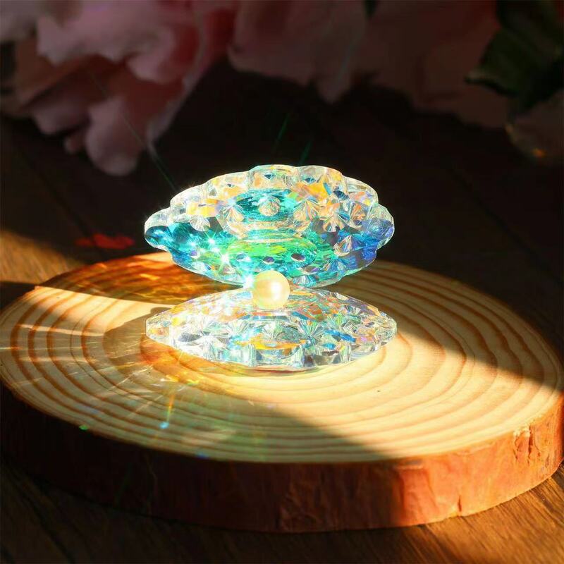 太陽捕手AB彩水晶河蚌埠真珠貝殻誕生日プレゼント在宅勤務水晶工芸品置物|undefined
