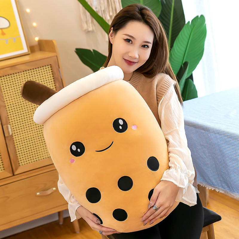 模造ミルクティーカップ抱き枕クッション人形クロスボーダーぬいぐるみ真珠ミルクティーキャッチャー人形卸売り|undefined