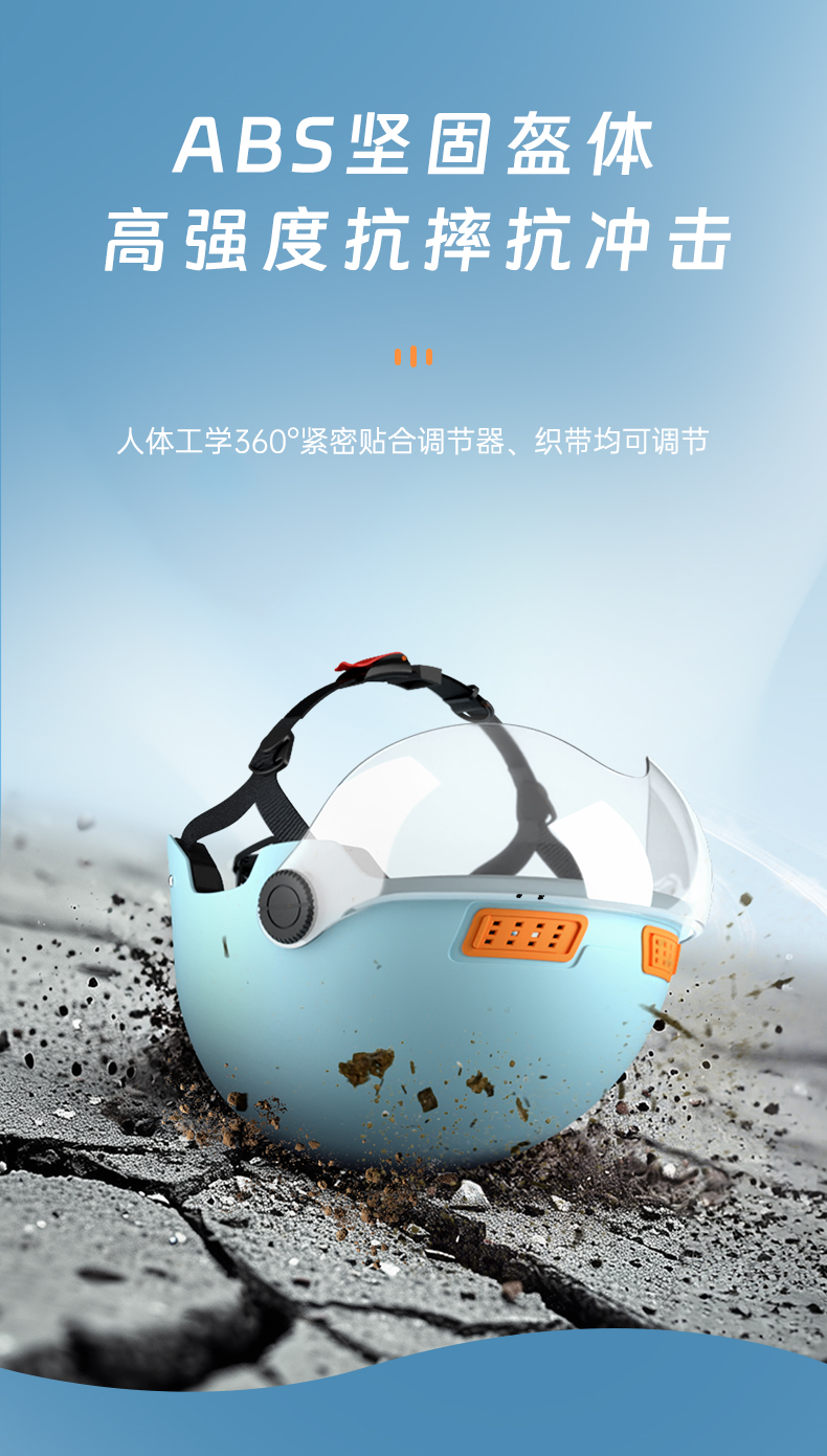 Electric motorcycle helmet for men and women