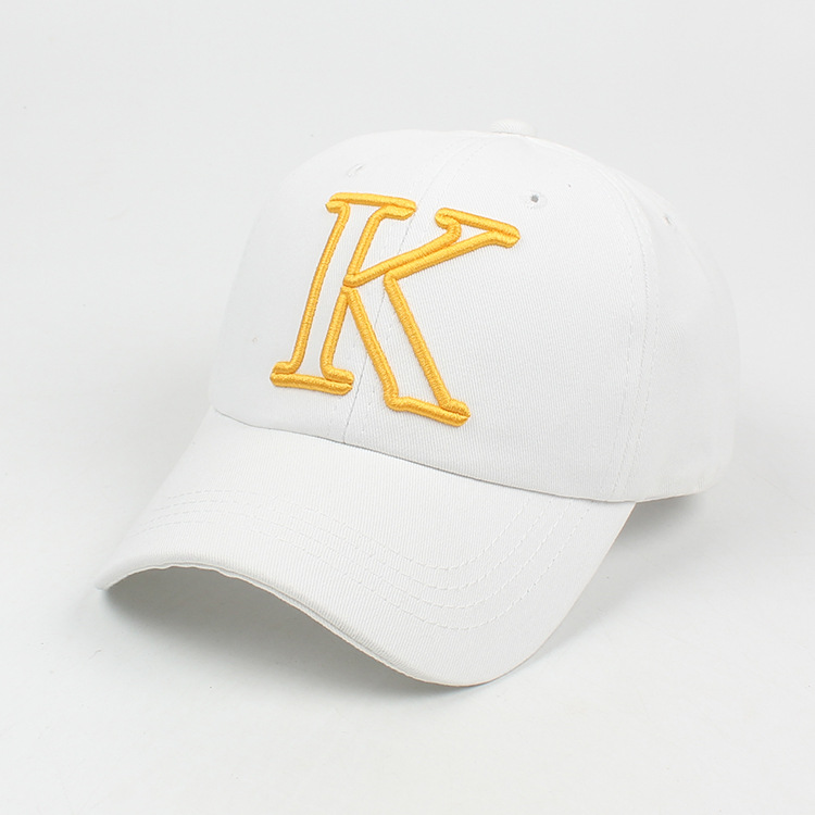 Fashion Peaked Cap Three-dimensional Embroidery K Letter Casual Sun Hat display picture 1