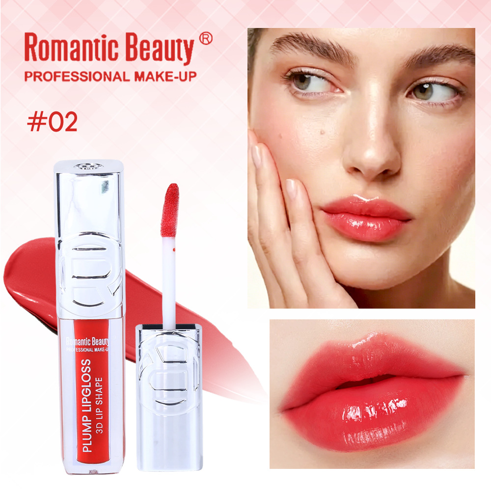 Esmalte labial de espejo transfronterizo, esmalte labial de agua, fácil de colorear, labio de tuck, color de brillo labial impermeable, color de lápiz labial líquido