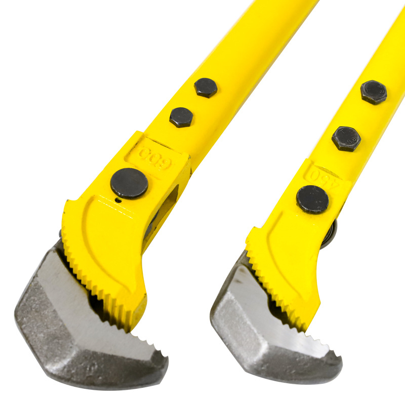 Llave de manguito de refuerzo rápida tornillo recto pinza de tubería multipropósito torsión pinza de tubería multifuncional pinza de tubería de agua herramienta pinza de tubería