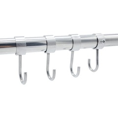 A947不鏽鋼管鈎子晾衣架掛鈎防風廚衛支架收納套管活動鈎S加長臘